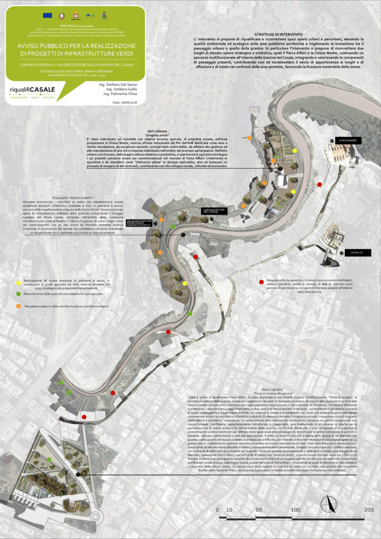 T2 - Riconnessione spazi aperti urbani e periurbani - Planimetria di progetto